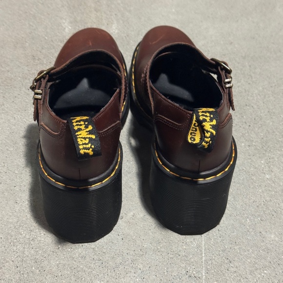 Dr. Martens Brown Platform Women's Shoes - Picture 3 of 7